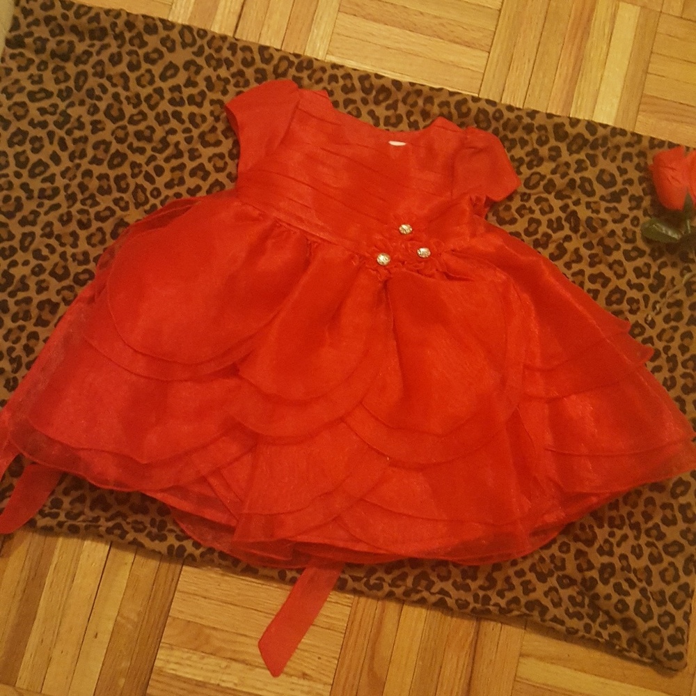 Baby girl red Nannette dress